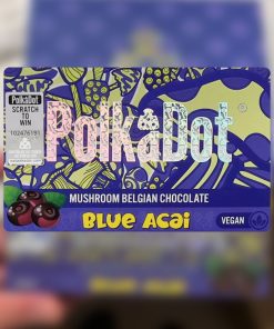 Acai Blue PolkaDot Chocolate Bar