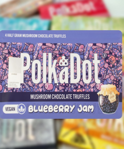 PolkaDot Blueberry Jam Truffles