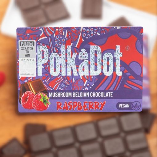 Raspberry PolkaDot Chocolate Bar